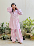 Blush Pink Farsi Salwar Co-ord Set
