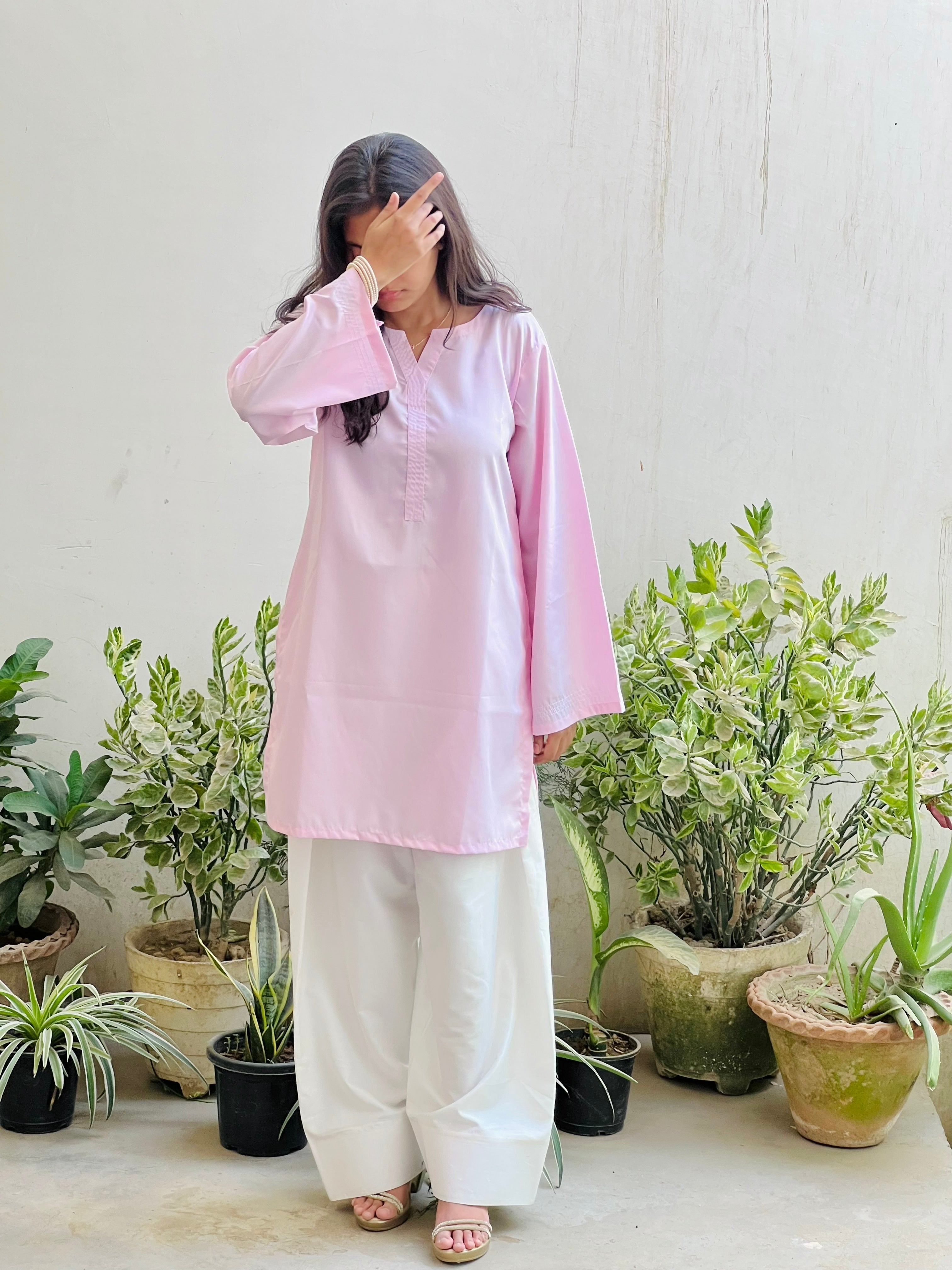 Baby Pink Farsi Salwar set