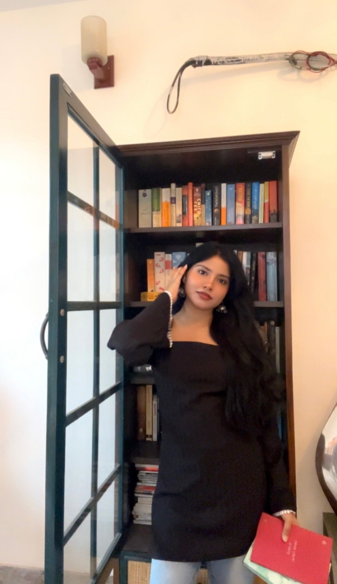Black Corset Style Short Kurti