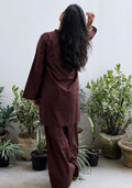 Chocolate Brown Farsi Salwar Co-ord Set
