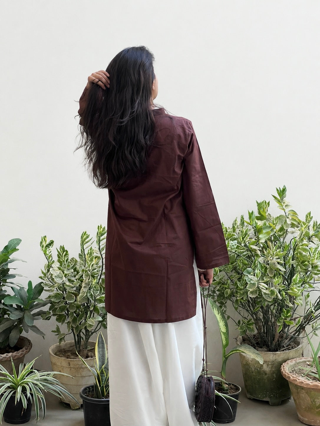 Chocolate Brown Farsi Salwar set