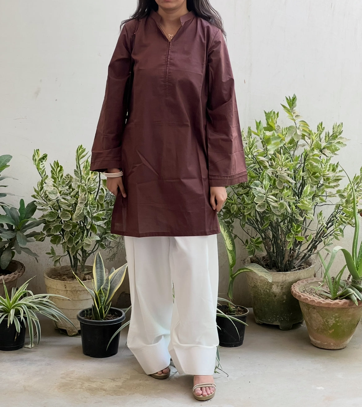 Chocolate Brown Farsi Salwar set