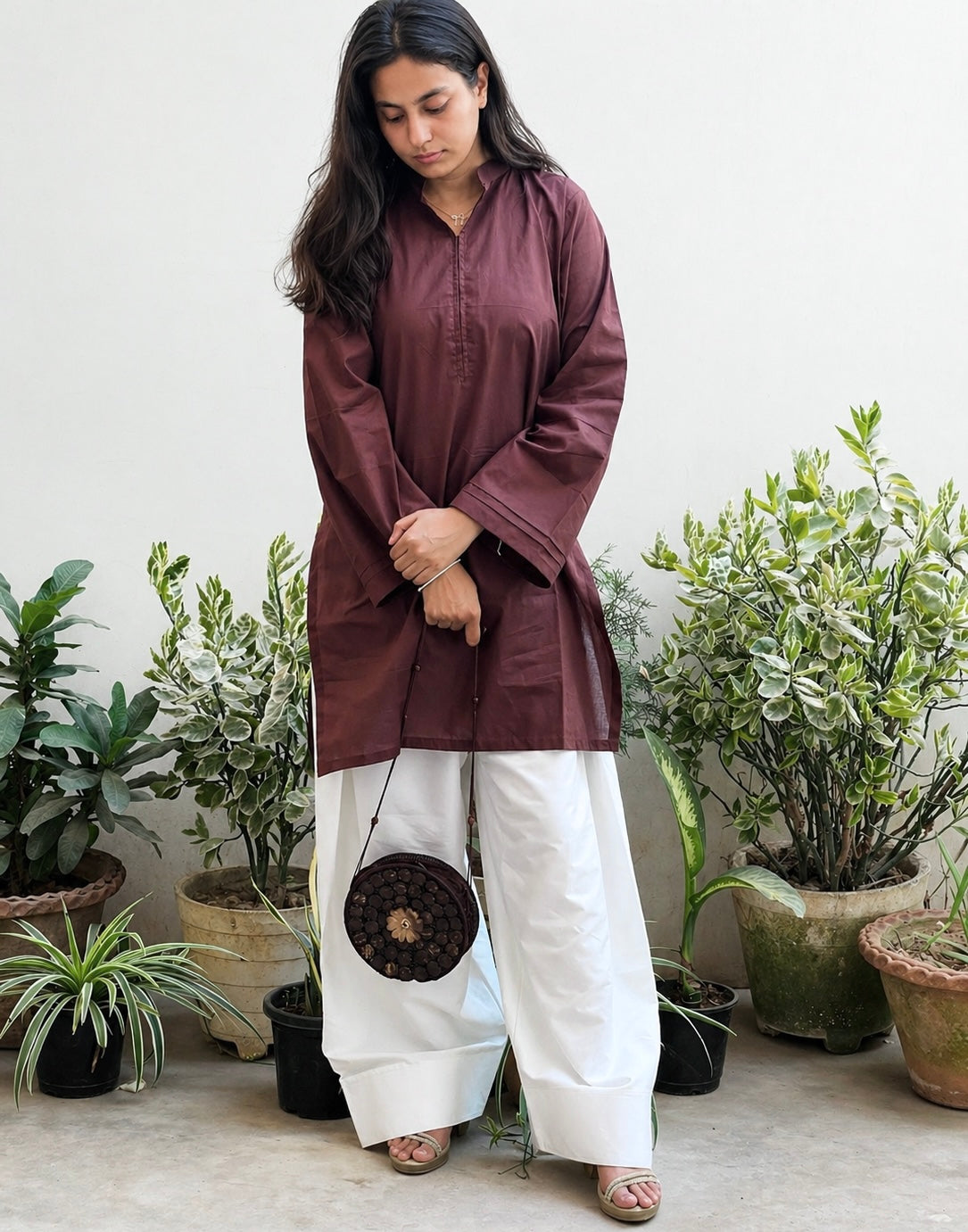 Chocolate Brown Farsi Salwar set