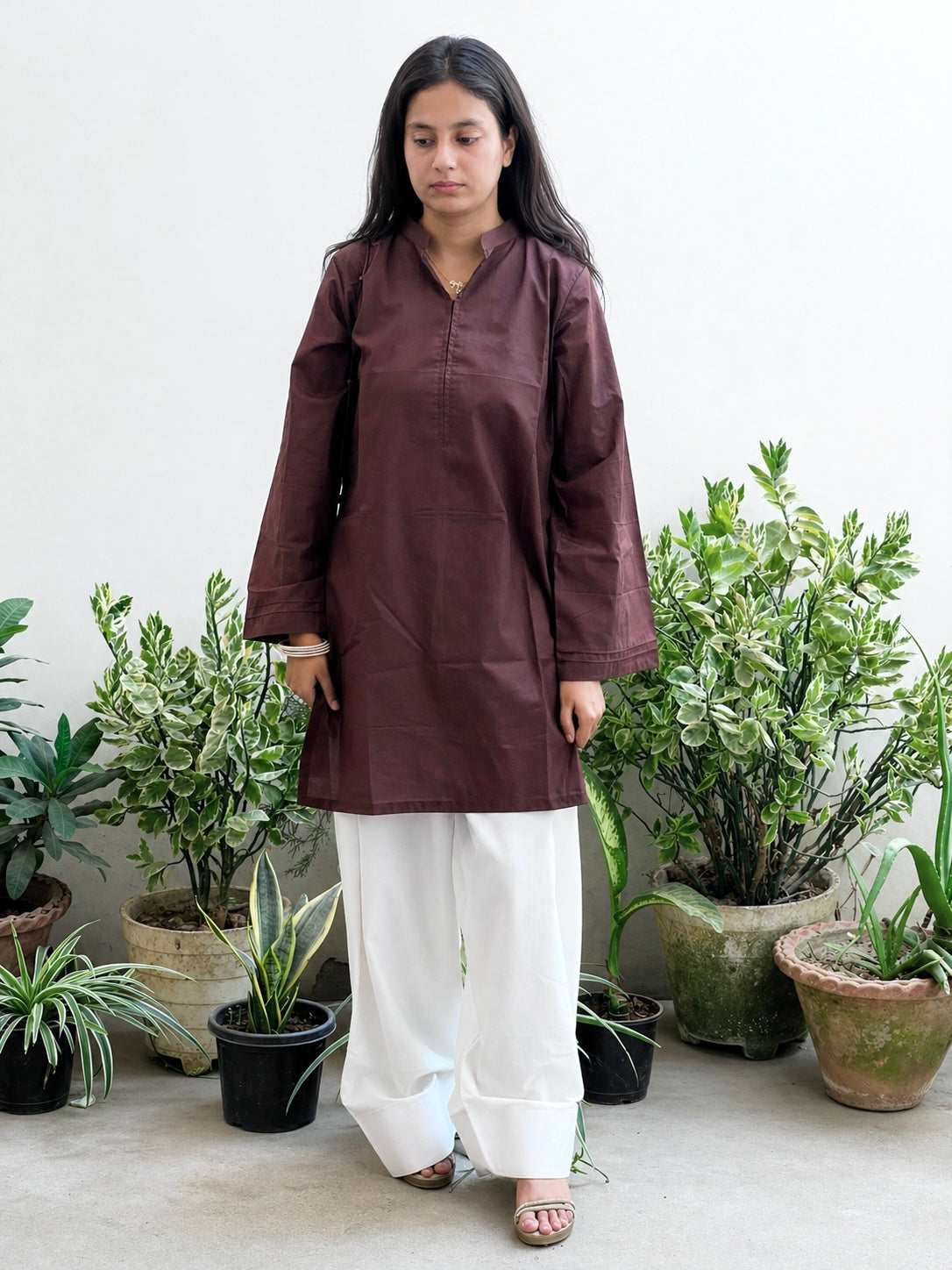 Chocolate Brown Farsi Salwar set