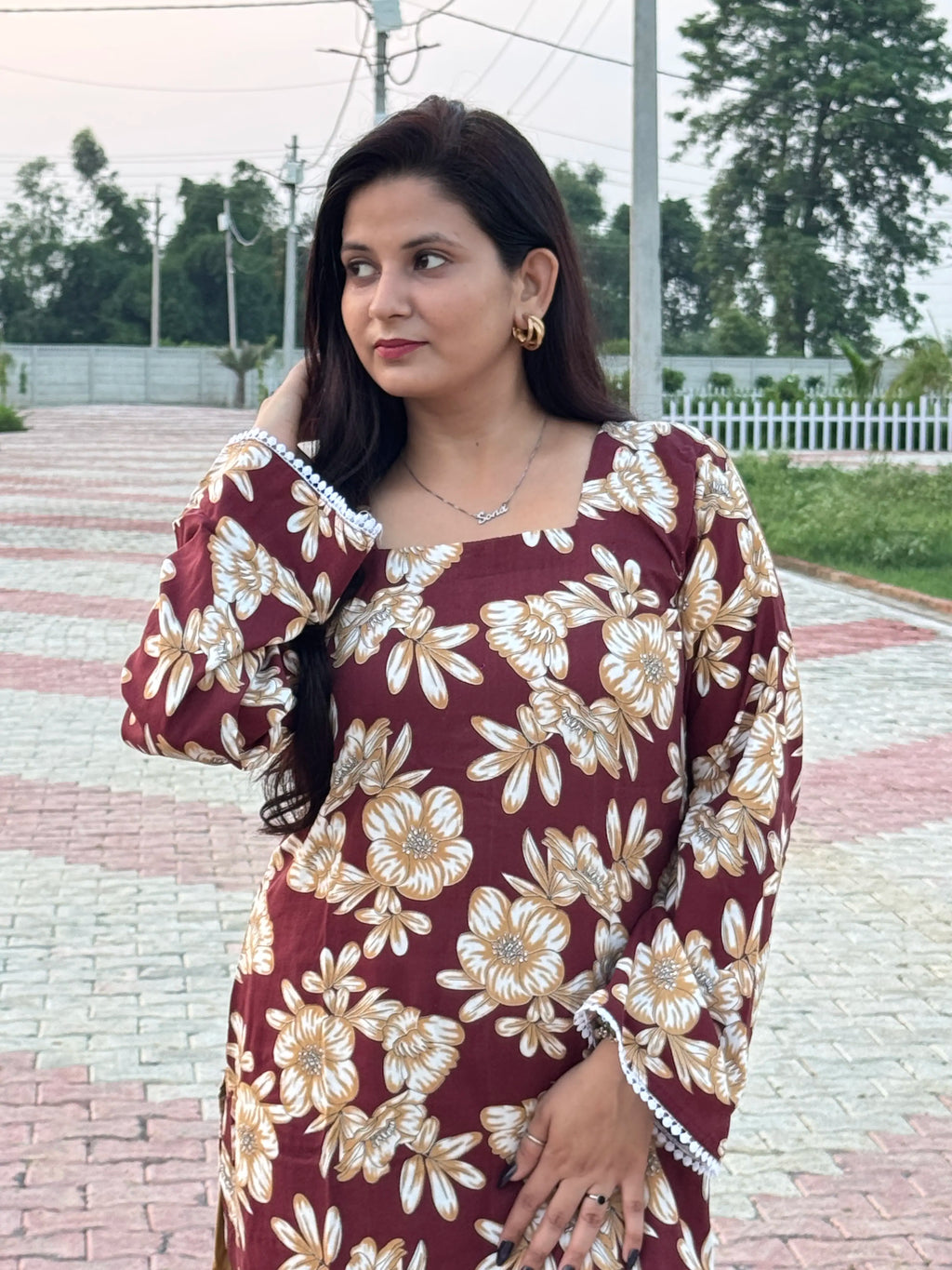 Gulnaar Long Kurta Set