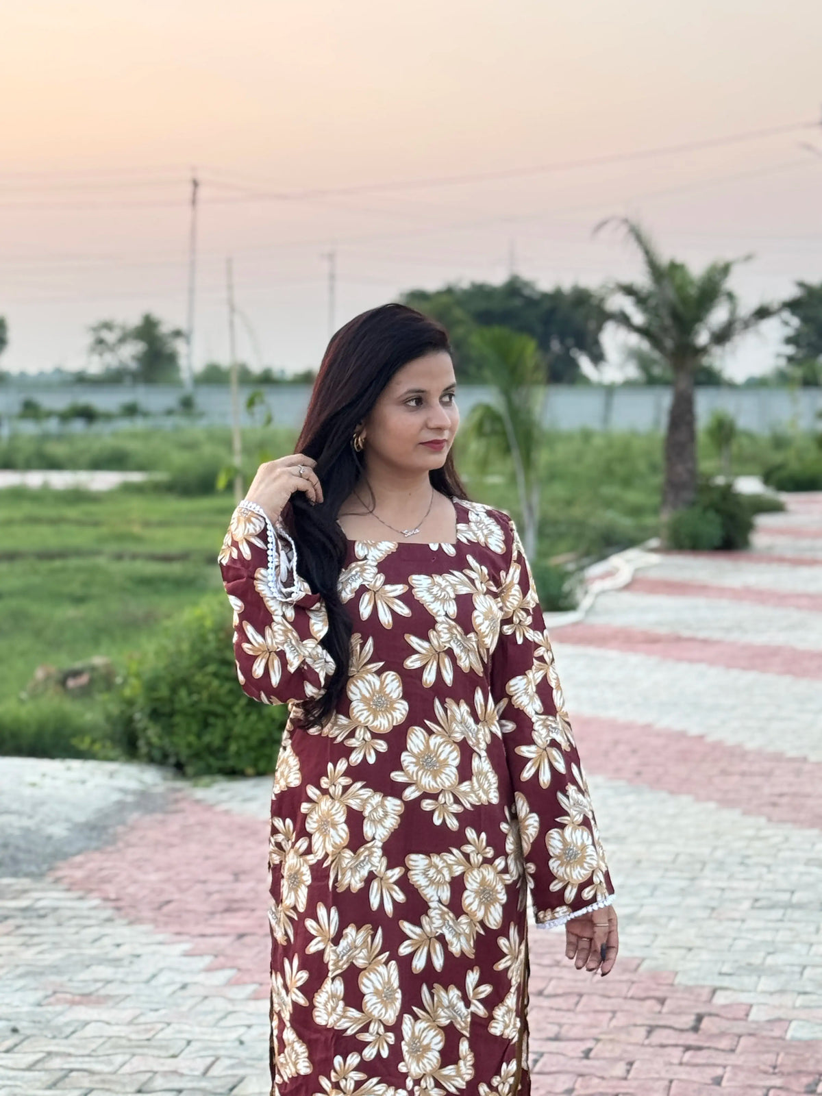 Gulnaar Long Kurta Set