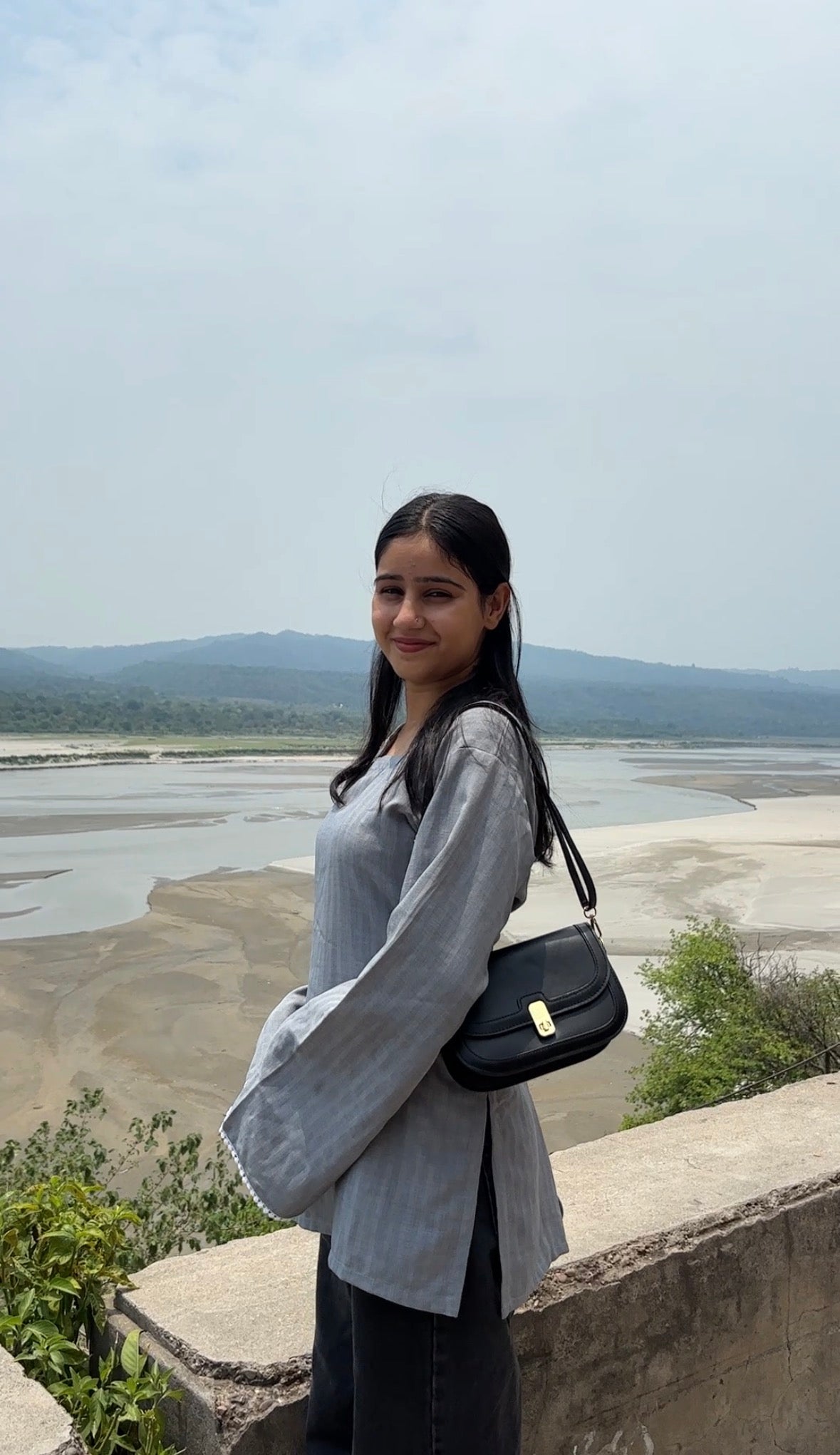 Grey Corset Style Short Kurti