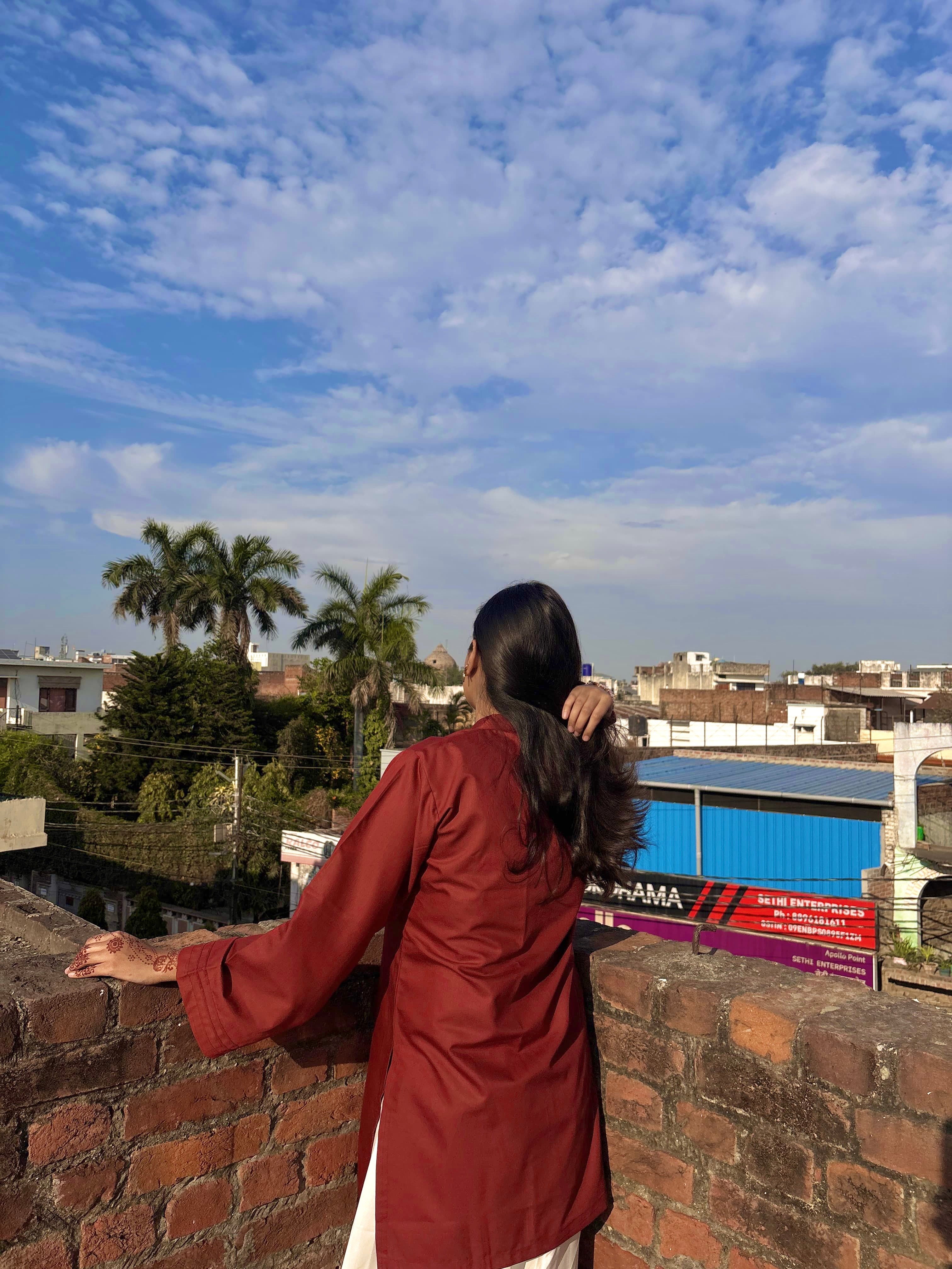 Cherry Maroon Farsi Salwar set
