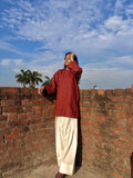 Cherry Maroon Farsi Salwar set