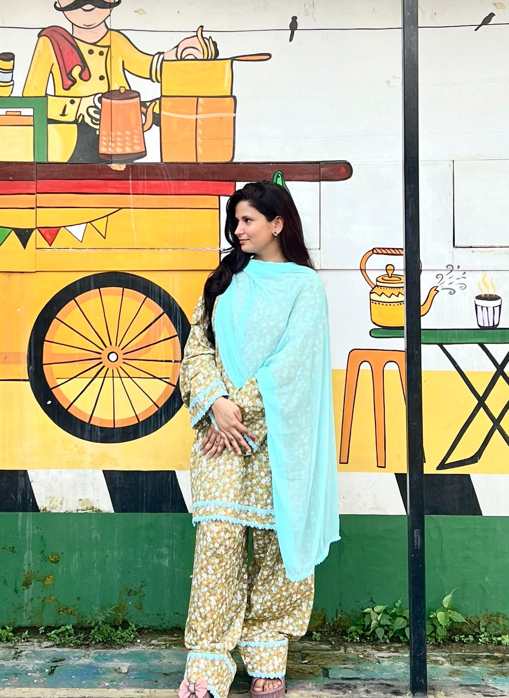 Haya Farsi Salwar Set with Dupatta