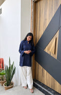 Dark Navy Blue Farsi Salwar Set