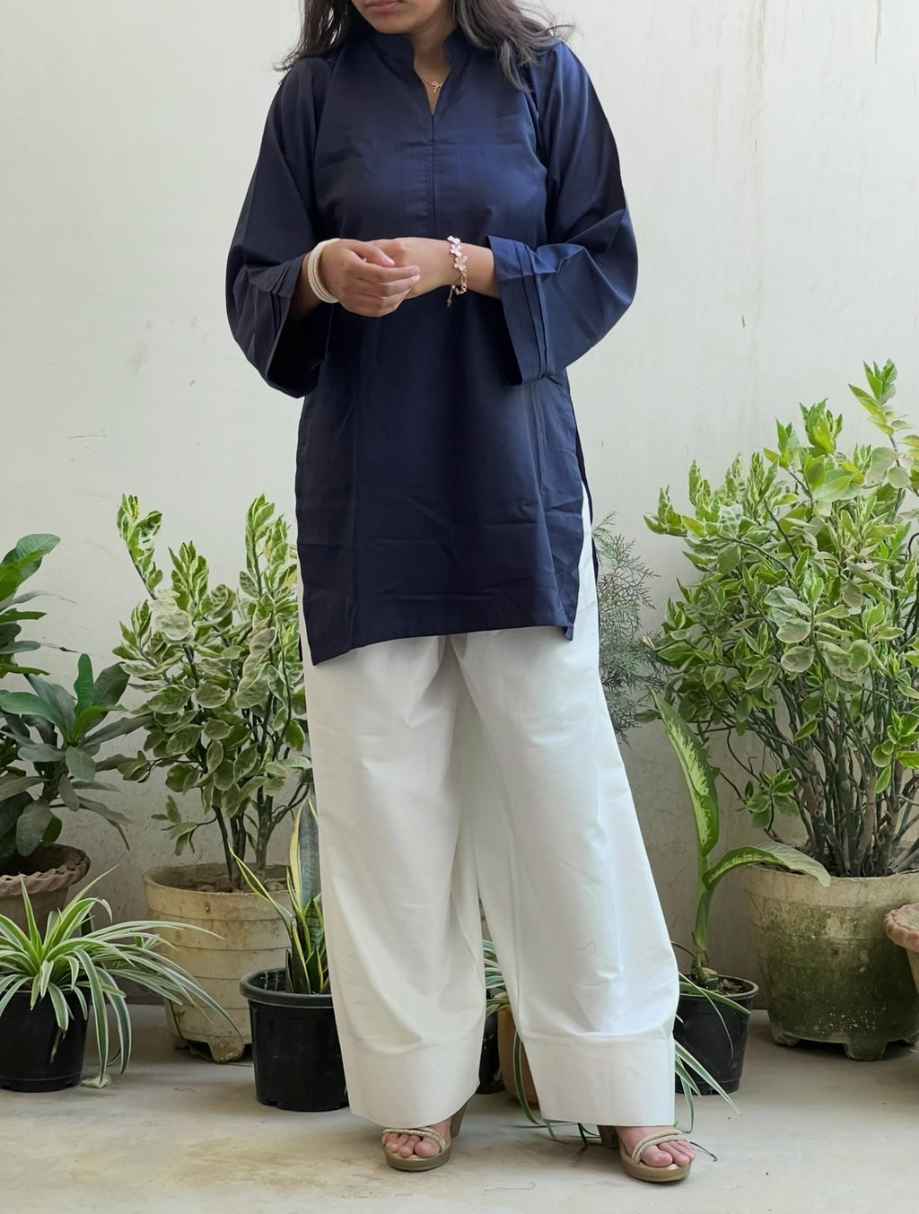 Dark Navy Blue Farsi Salwar Set