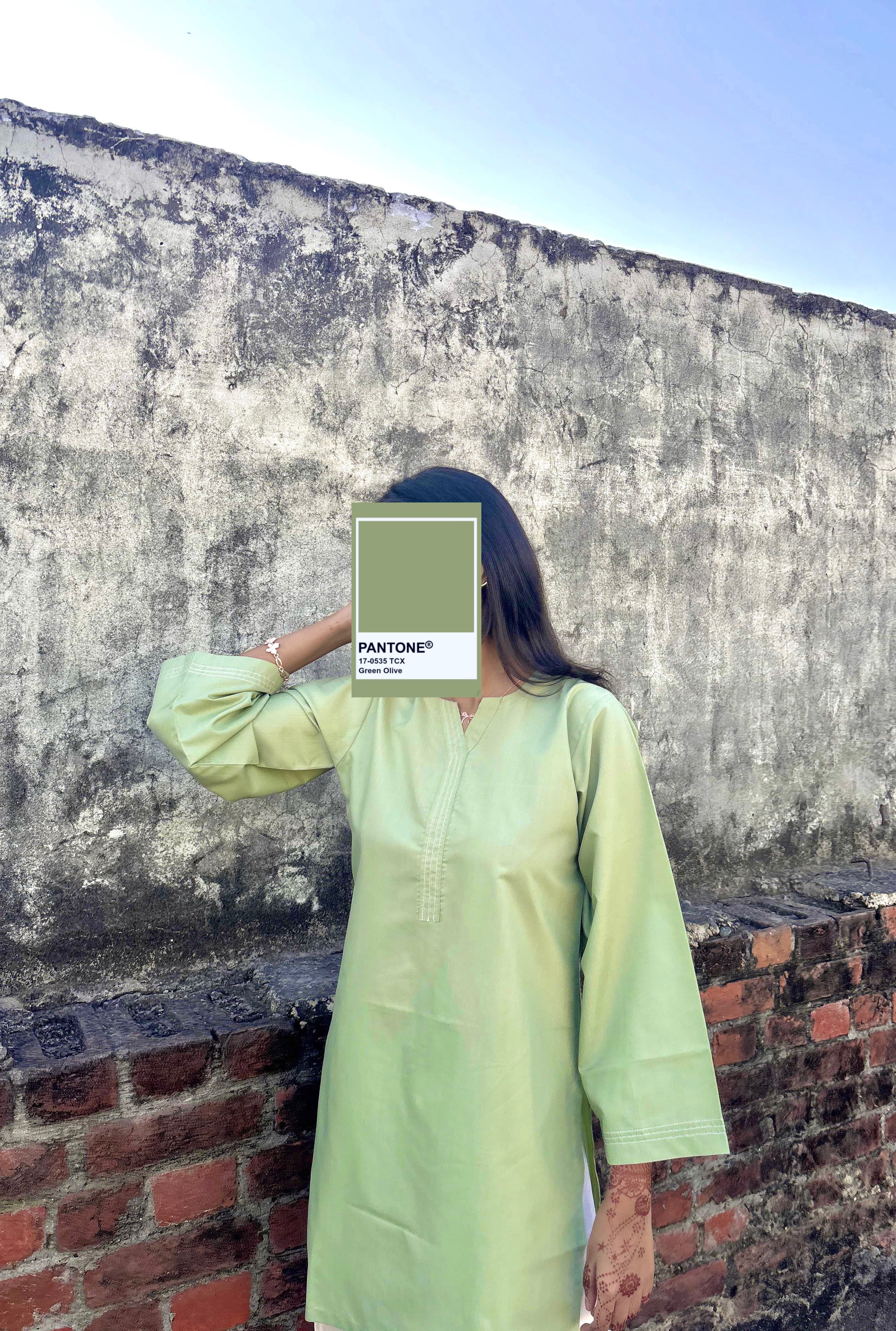 Olive Green Farsi Salwar Set