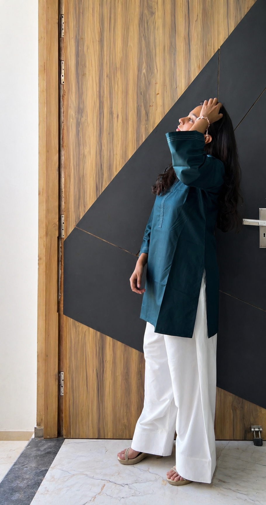 Teal Green Farsi Salwar Set