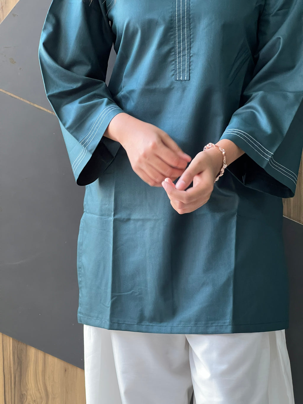 Teal Green Farsi Salwar Set