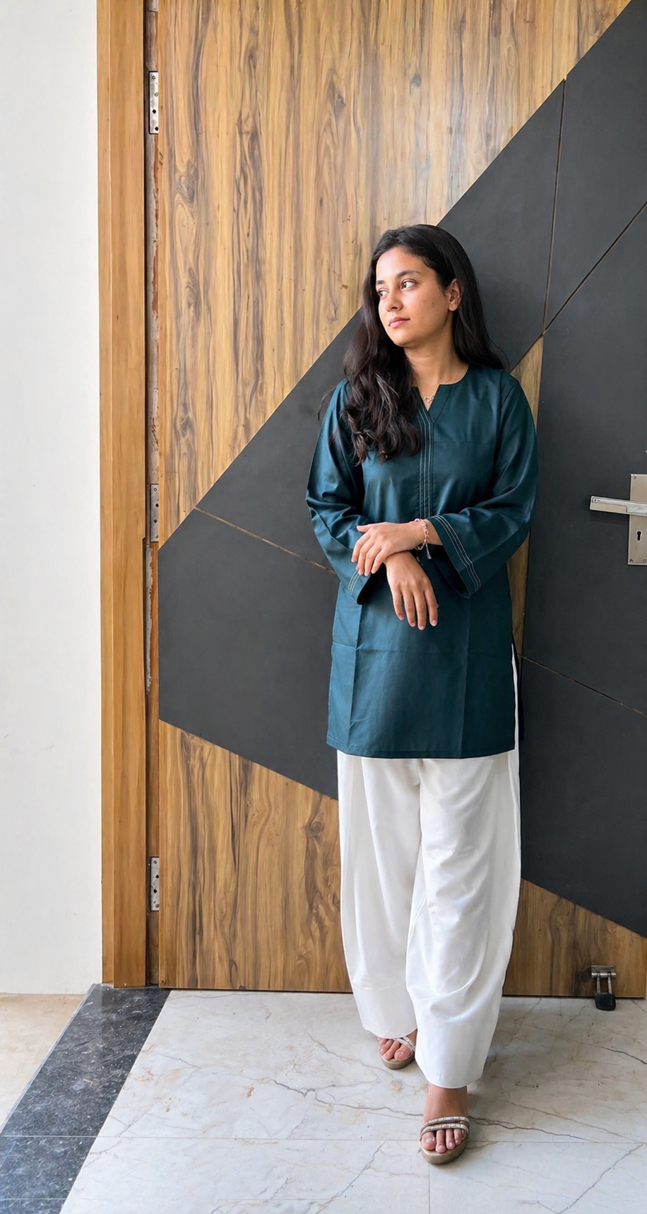 Teal Green Farsi Salwar Set