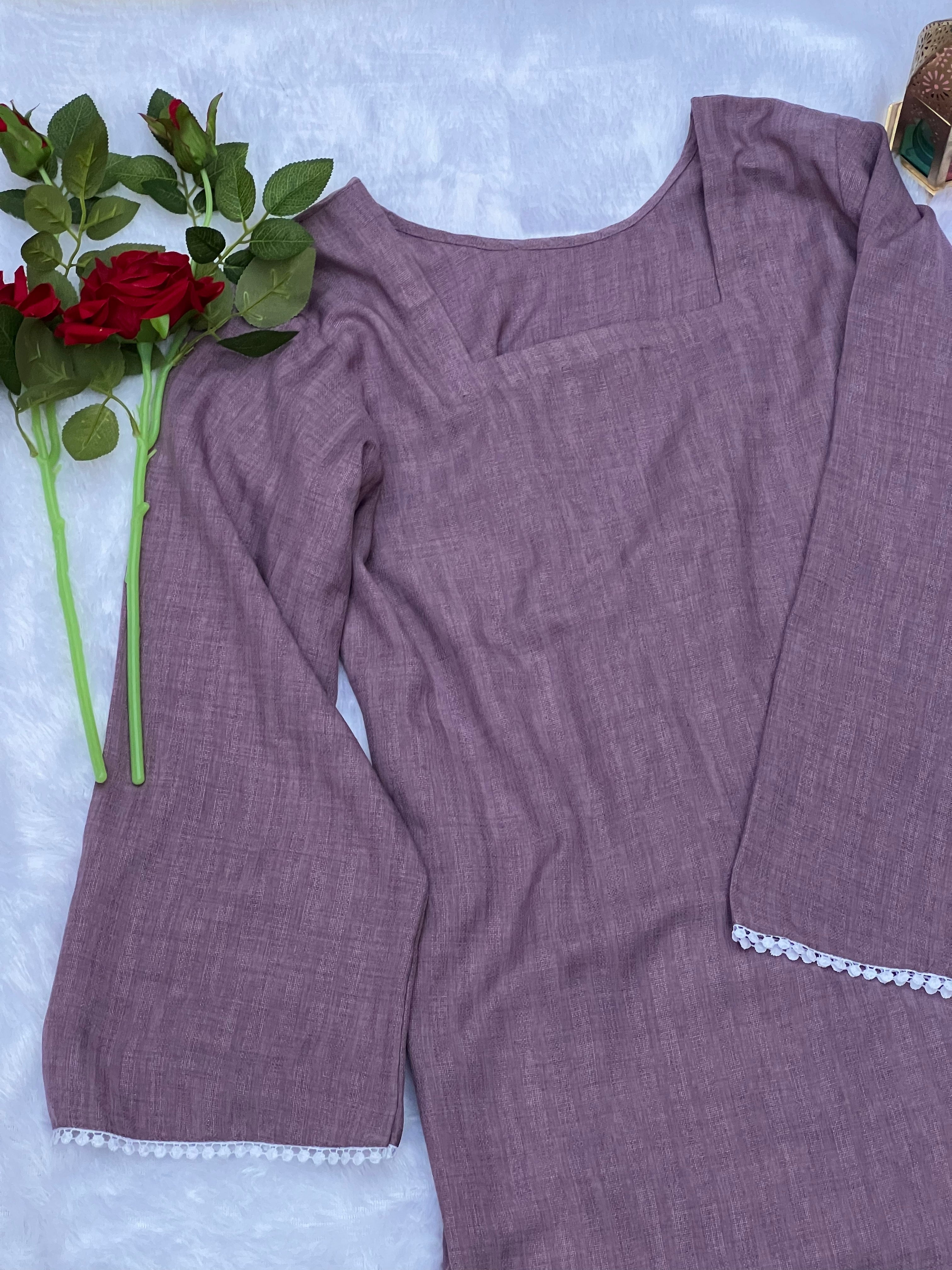 Vintage Rose Corset Style Short Kurti